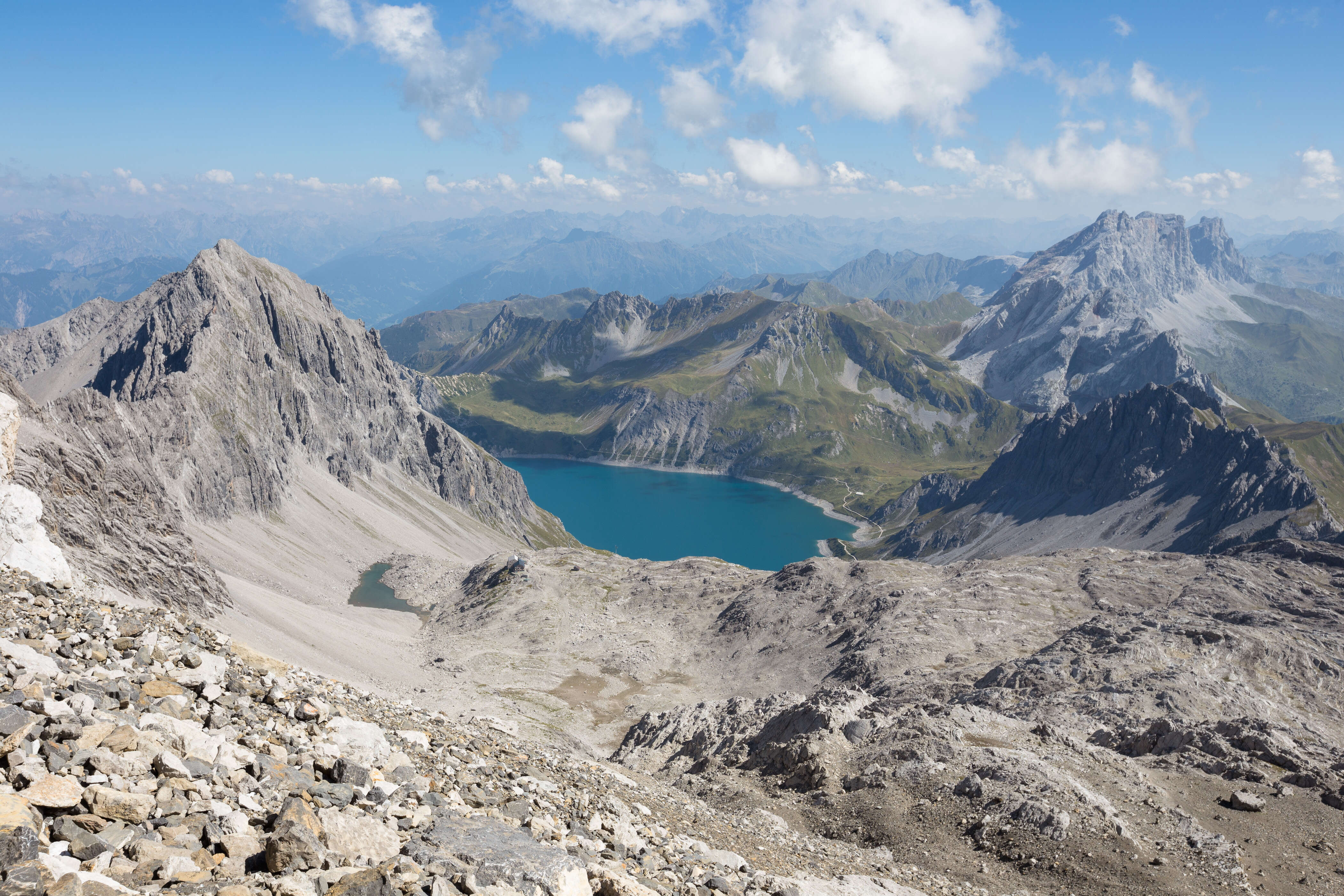 Blick ins Rätikon und zum Lünersee
