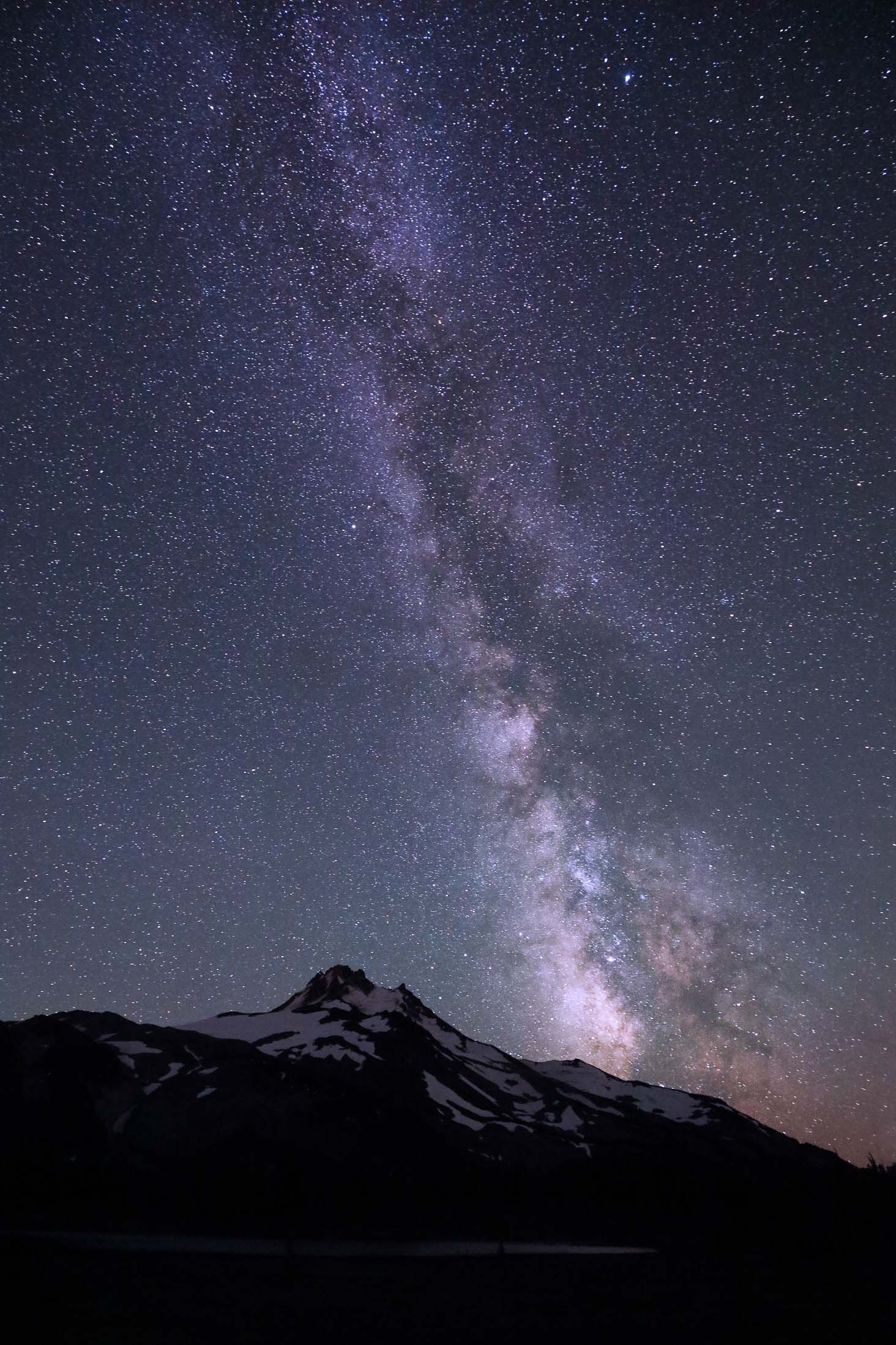 Milchstraße über dem Mt. Jefferson