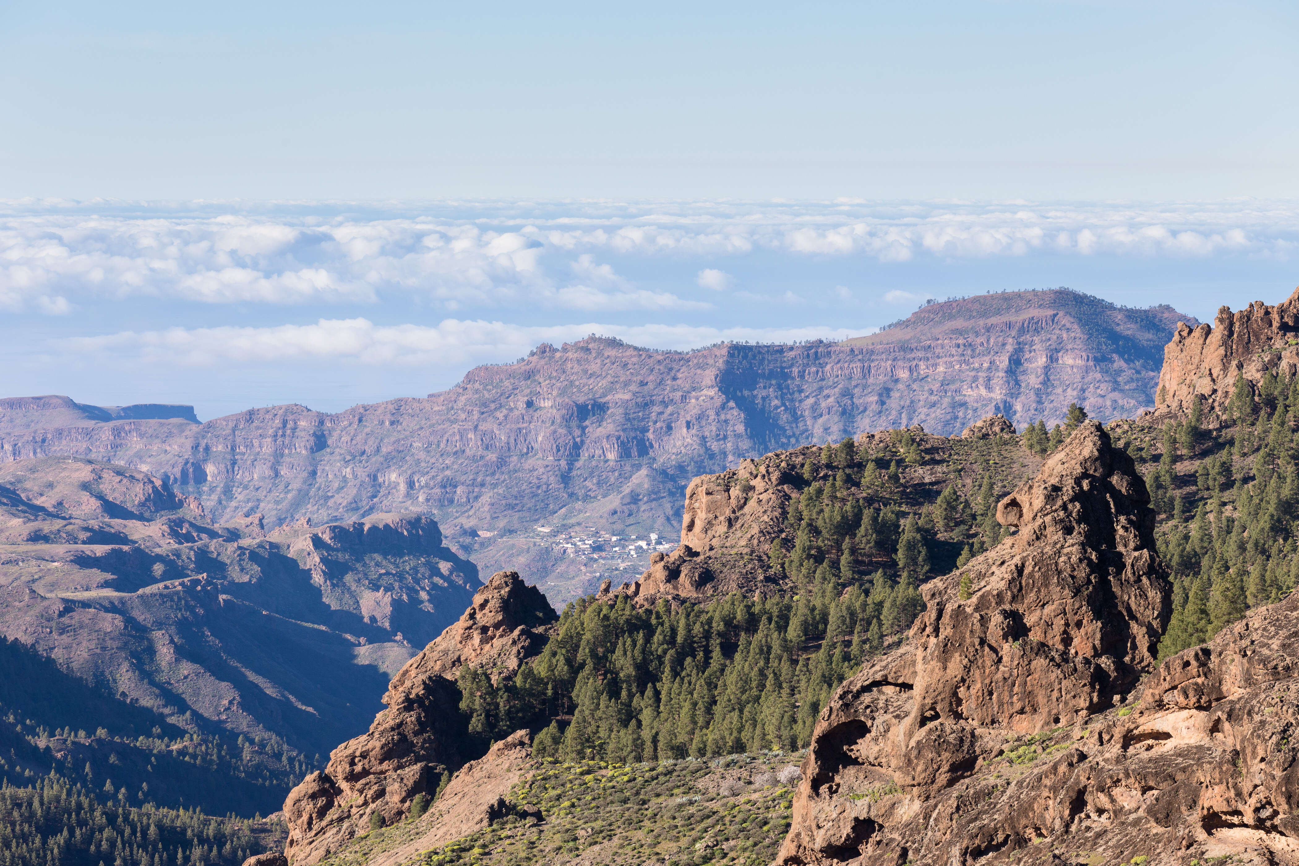 Schluchten in den Bergen von Gran Canaria