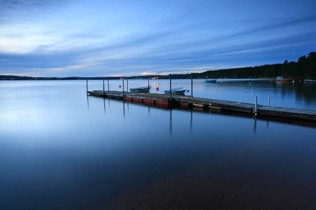 Calmness at the blue hour