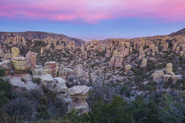 Pink clouds over Chiricahua